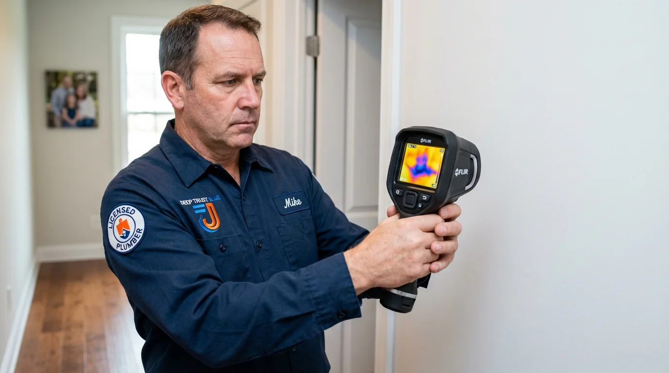 Thermal imaging leak detection by Johns Plumbing LLC in Valparaiso